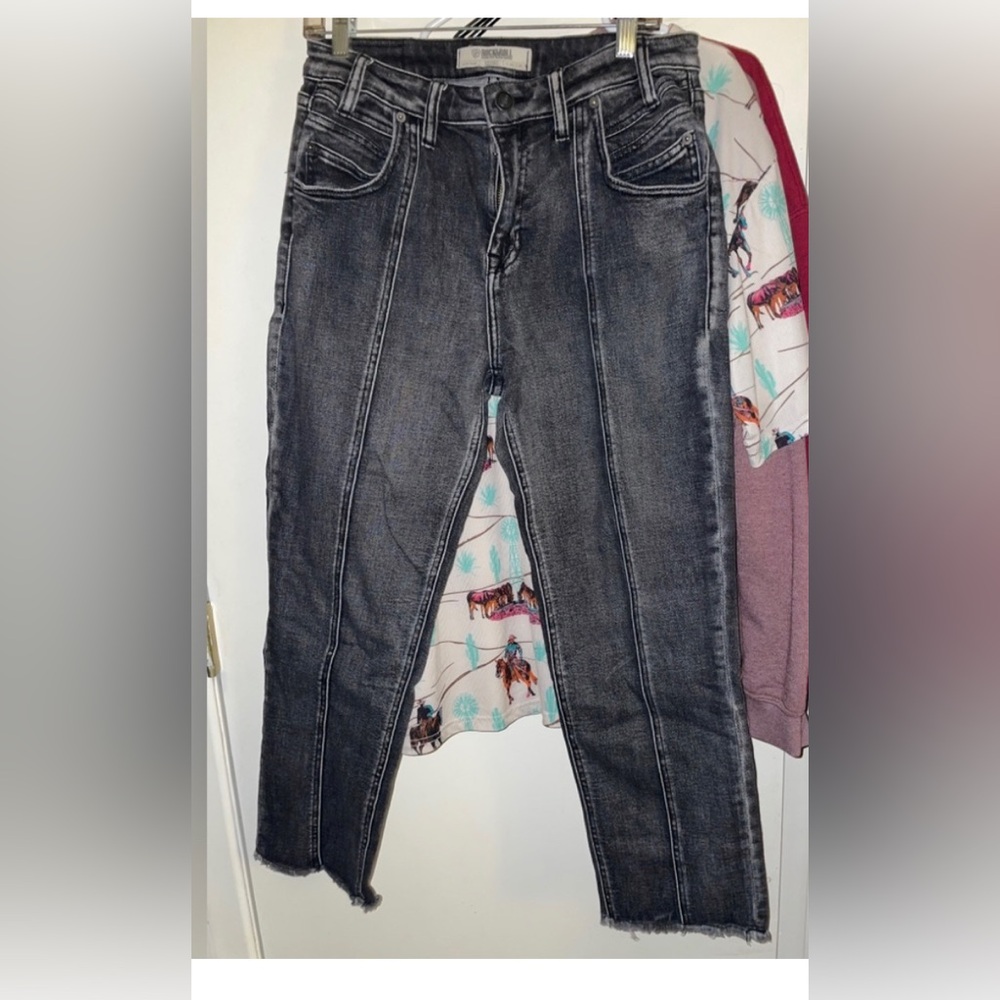 Women's 29*27 rock’n’roll denim capris